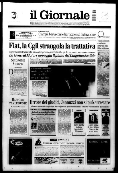 Il giornale : quotidiano del mattino